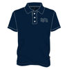 Image sur Polo (100% polyester)  avec boutons  Marine