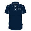 Image sur Polo (100% polyester) avec boutons (Marine)