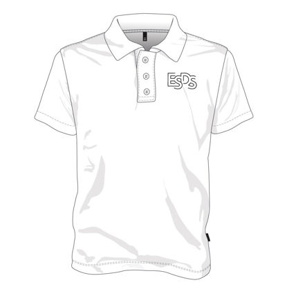 Image de Polo avec boutons  (Blanc)